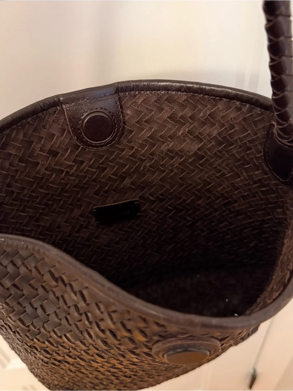 Madewell The Signature Woven Shoulder Bag - Color Name: Coffee Bean - Picture 5 of 5